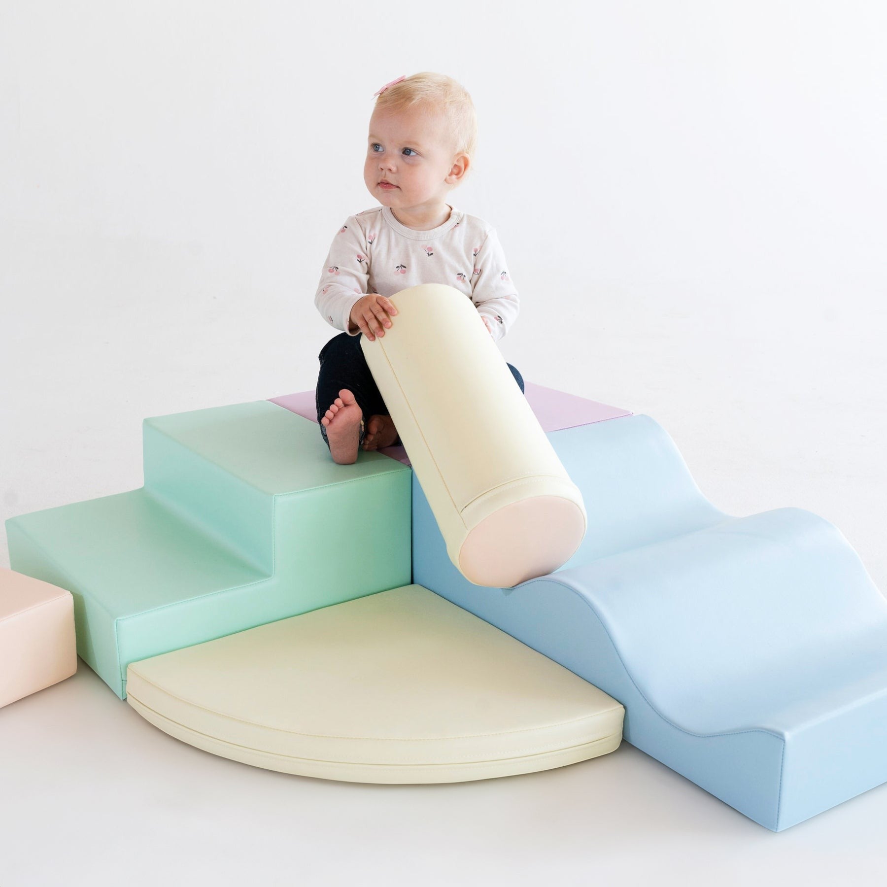 Soft Play 6 Foam Block Set - Light Pastel Explorer - VentureKids