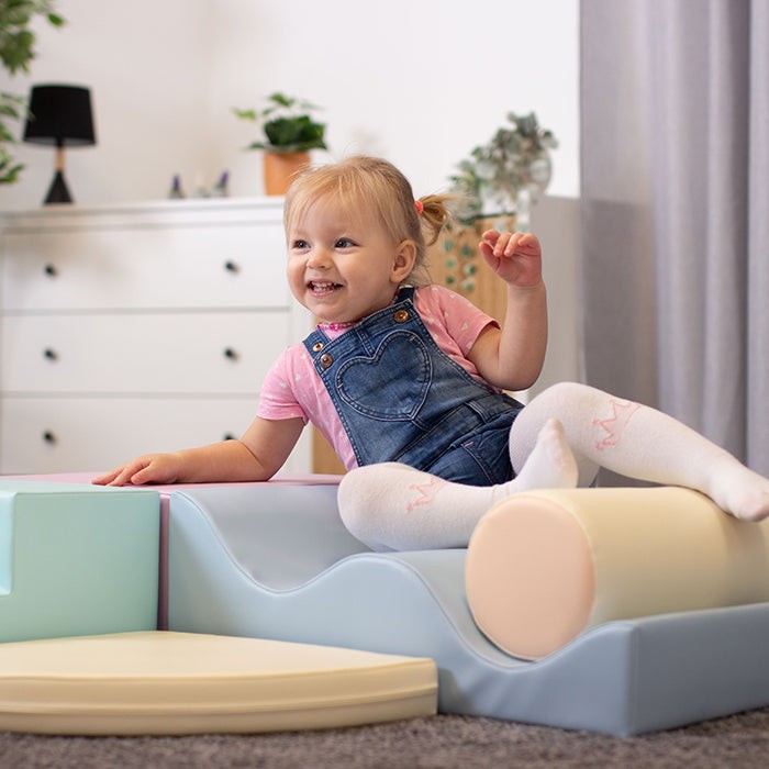 Soft Play 6 Foam Block Set - Light Pastel Explorer - VentureKids