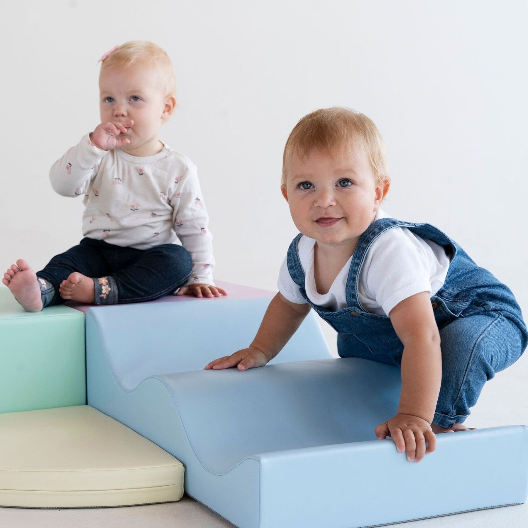 Soft Play 6 Foam Block Set - Light Pastel Explorer - VentureKids