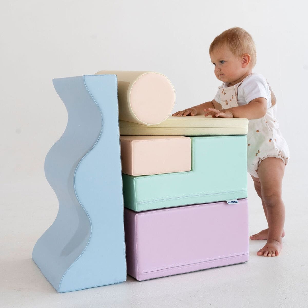 Soft Play 6 Foam Block Set - Light Pastel Explorer - VentureKids