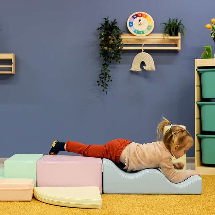 Soft Play 6 Foam Block Set - Light Pastel Explorer - VentureKids