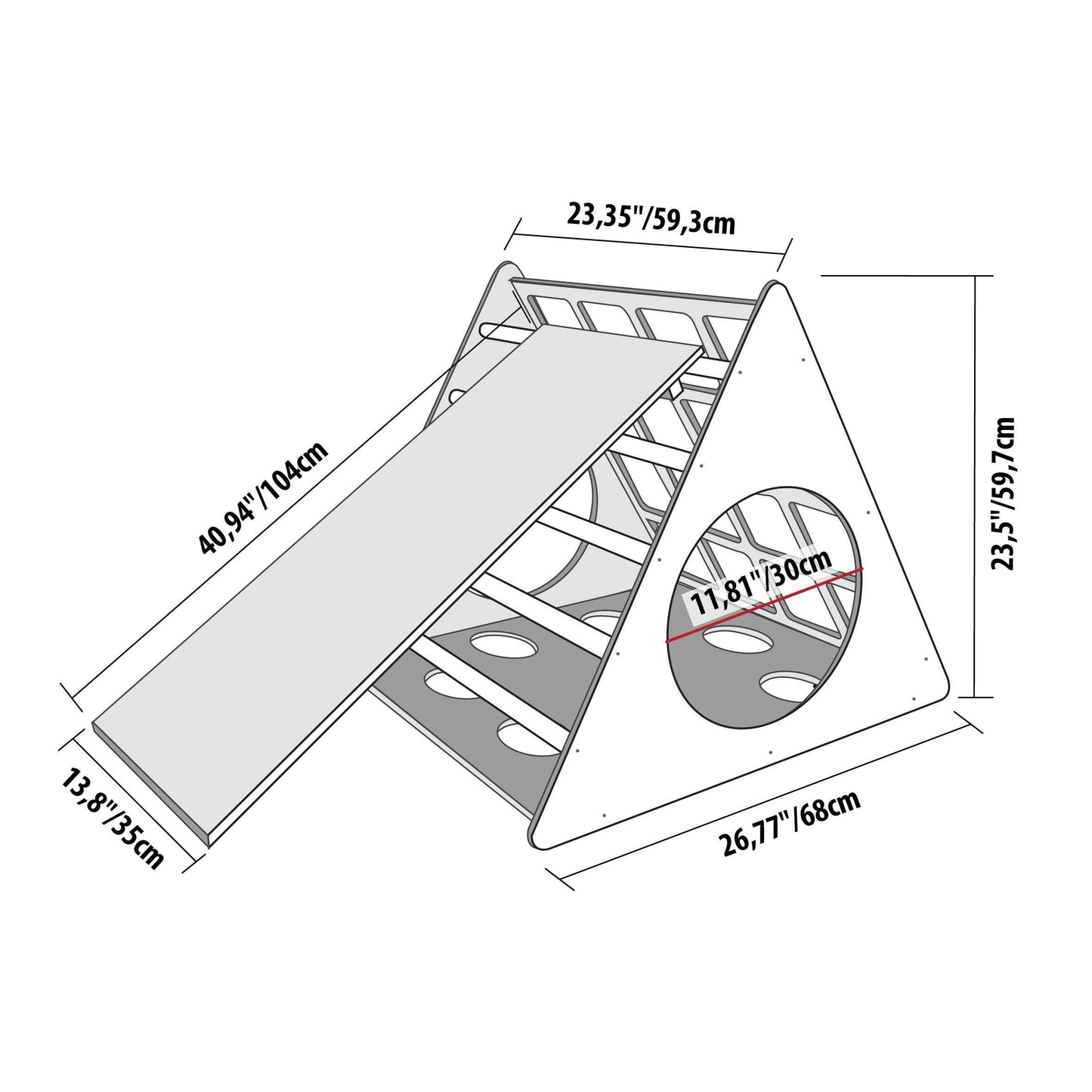 Montessori 3-Angle Climber With Ramp
