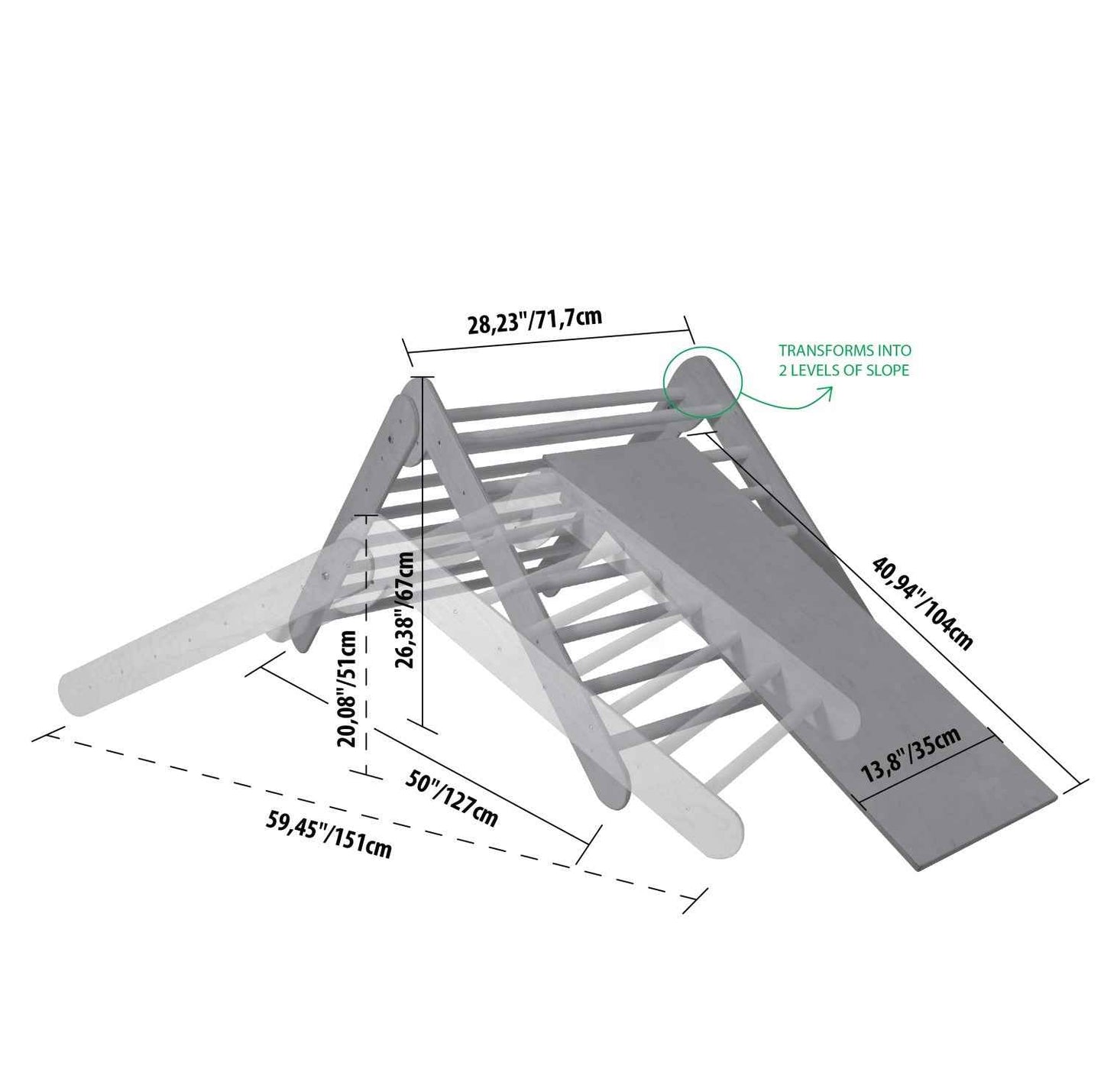 Montessori Climbing Triangle With Ramp