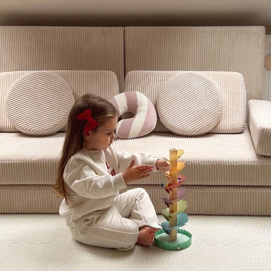 Musical Rainbow Wooden Ball Track - VentureKids