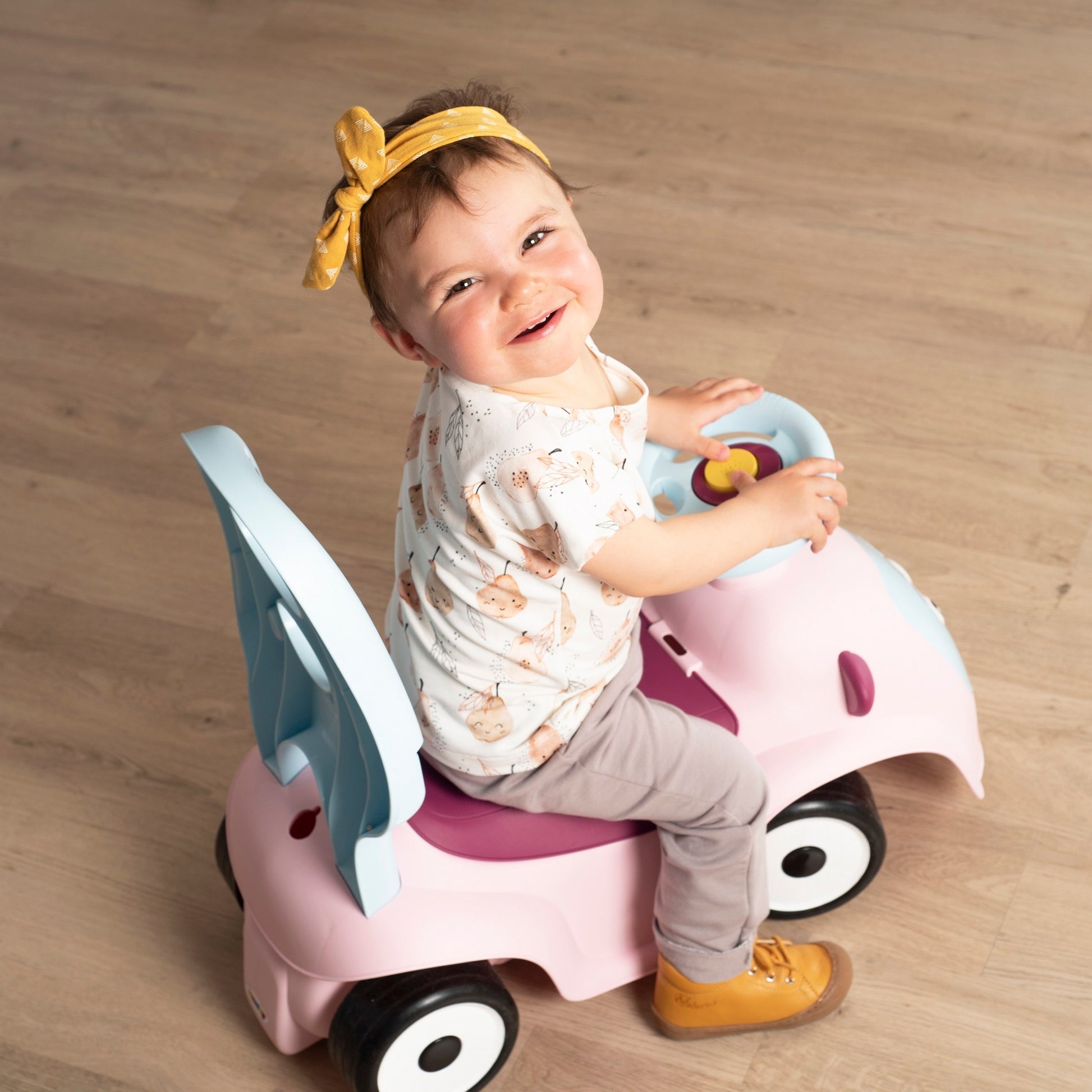 Åkbil Maestro 3 i 1 - Rosa - VentureKids