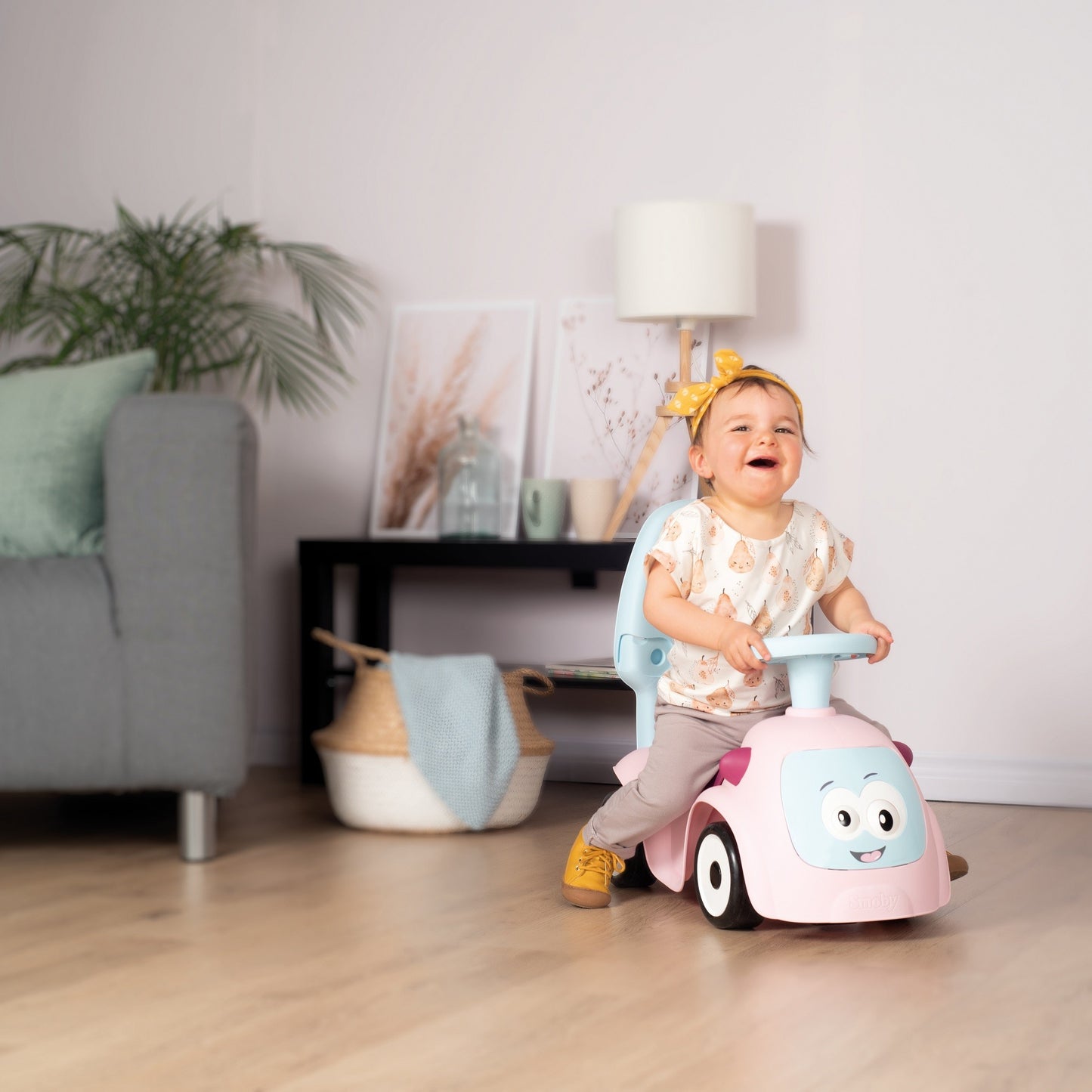 Åkbil Maestro 3 i 1 - Rosa - VentureKids