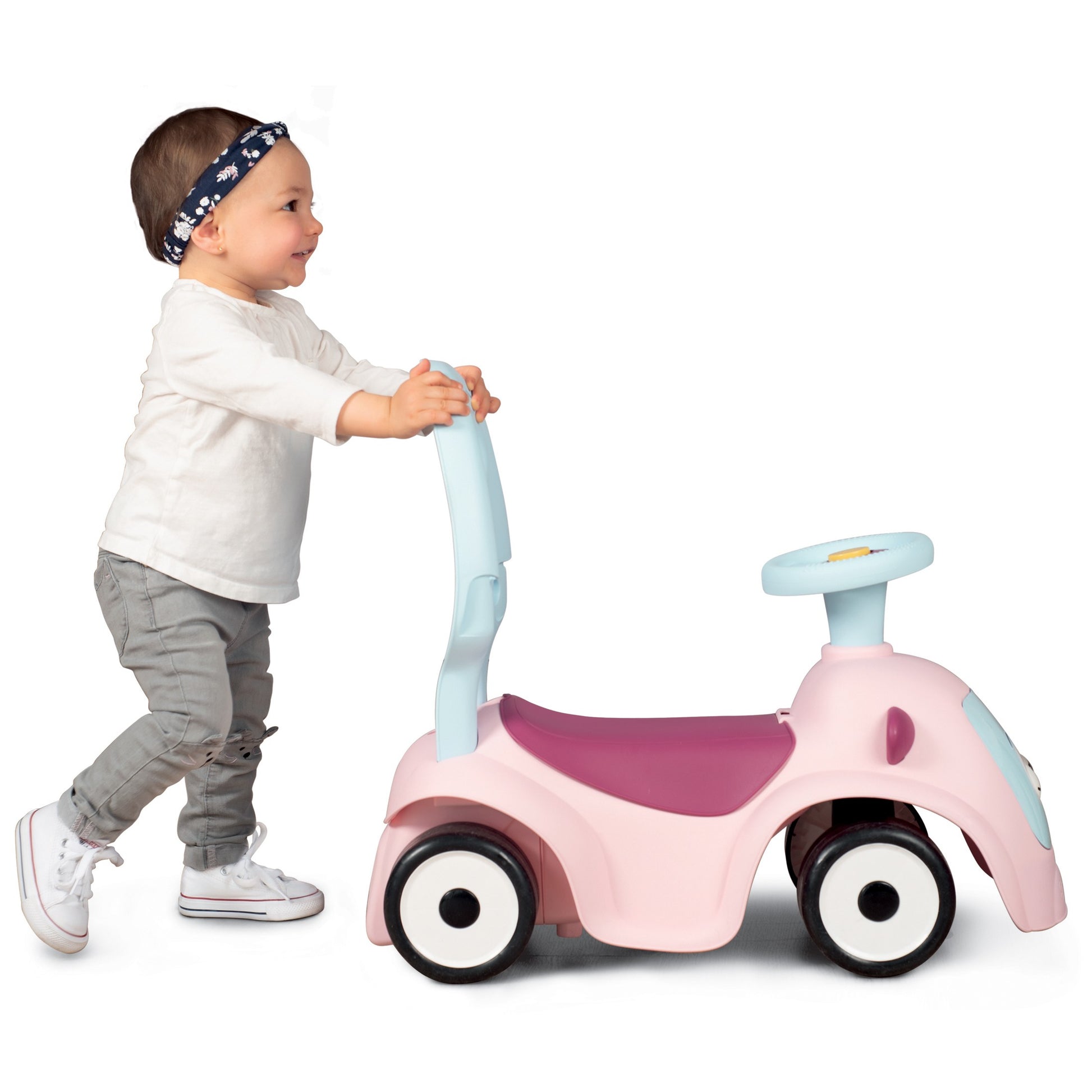 Åkbil Maestro 3 i 1 - Rosa - VentureKids