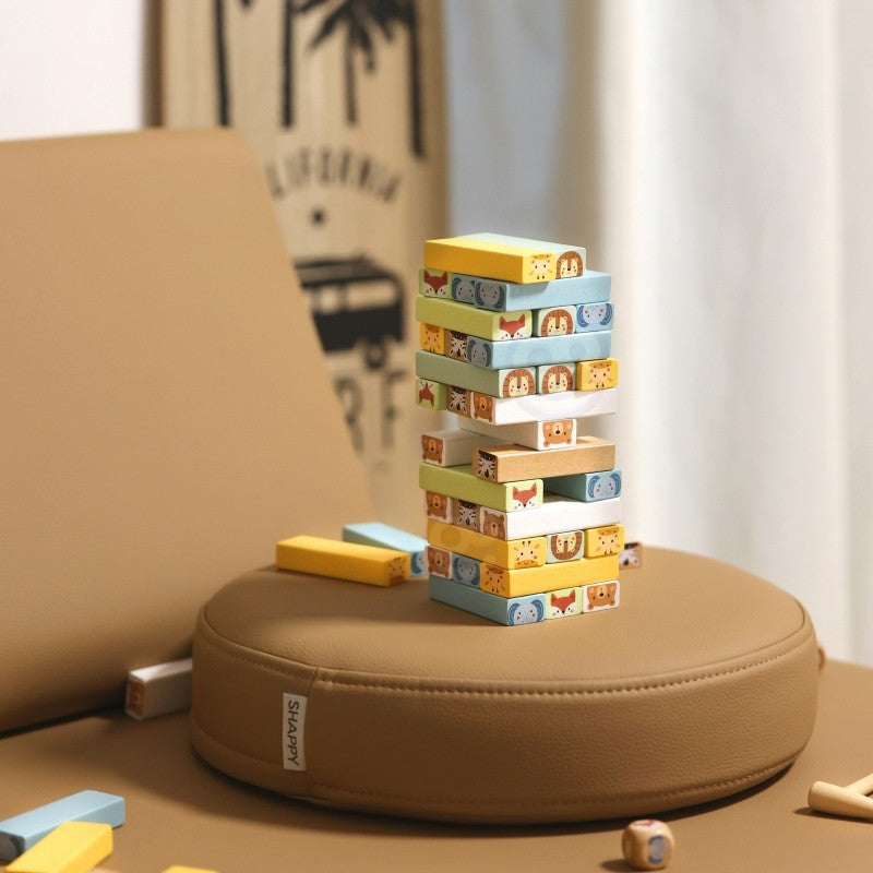 Shaky Tower skicklighetsspel med djur - VentureKids