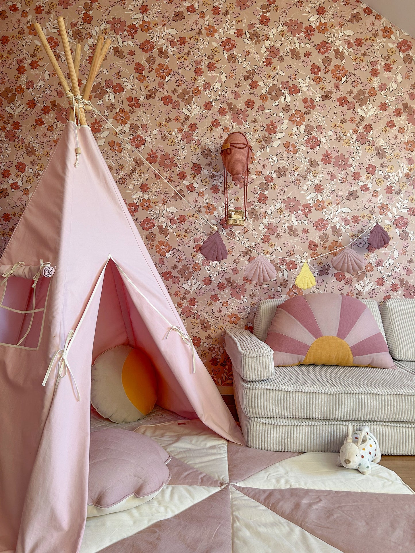 Tipi-tält - Rosa - VentureKids