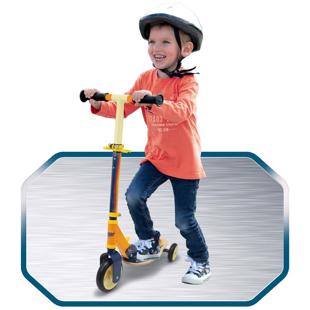 3-Hjulig Sparkcykel i trä - Bilar - VentureKids