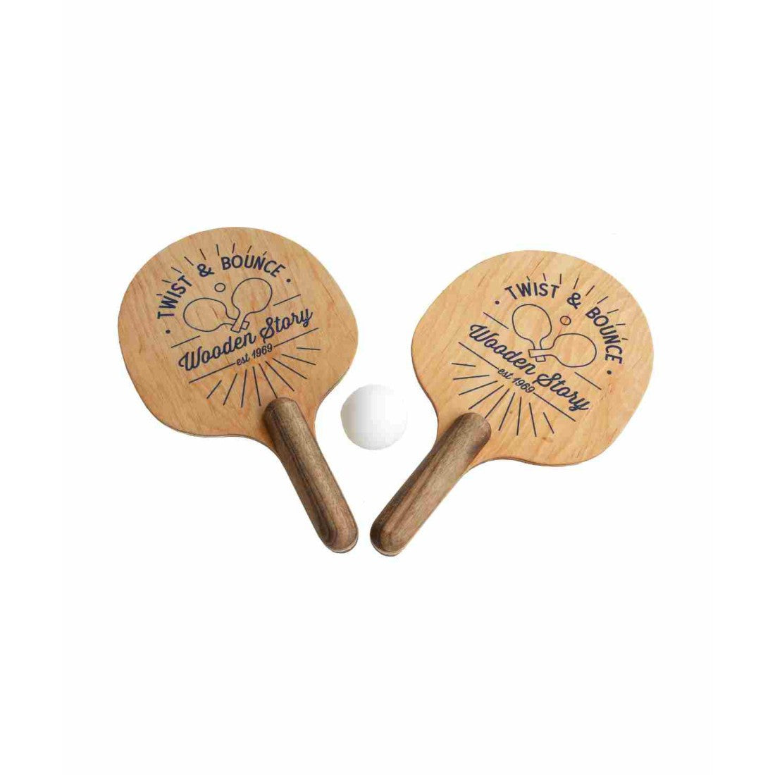 Twist & Bounce - Wooden Ping Pong Paddles - VentureKids