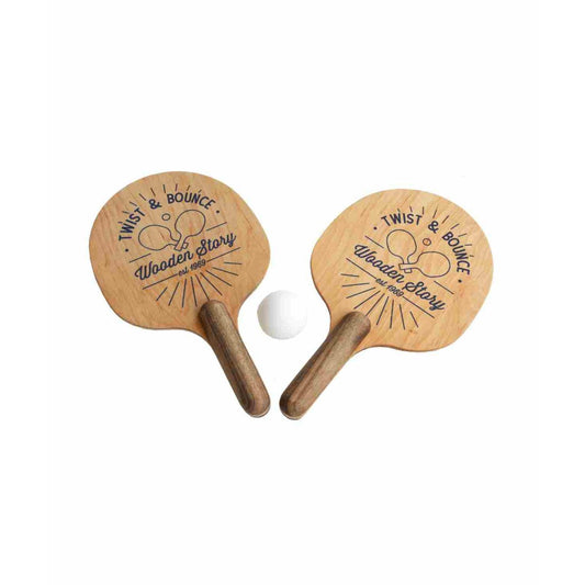 Twist & Bounce - Wooden Ping Pong Paddles - VentureKids