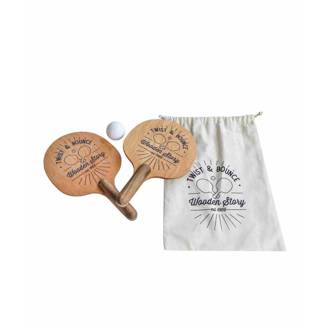 Twist & Bounce - Wooden Ping Pong Paddles - VentureKids