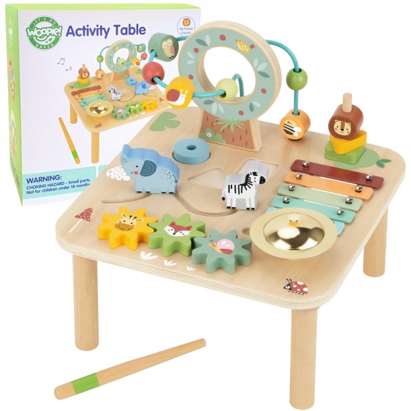 Wooden Educational Table Musical Sensory Maze 5in1 - VentureKids