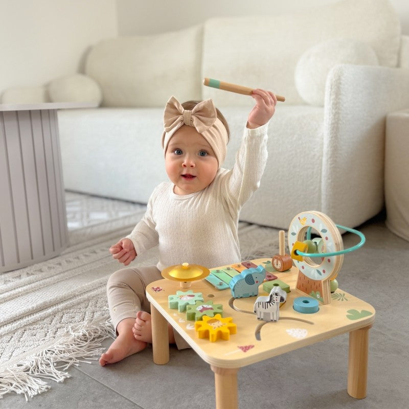 Wooden Educational Table Musical Sensory Maze 5in1 - VentureKids
