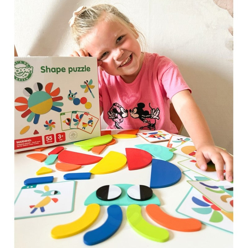 Wooden Montessori shape Puzzle - VentureKids