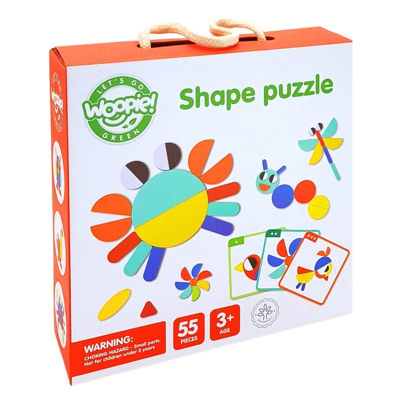 Wooden Montessori shape Puzzle - VentureKids