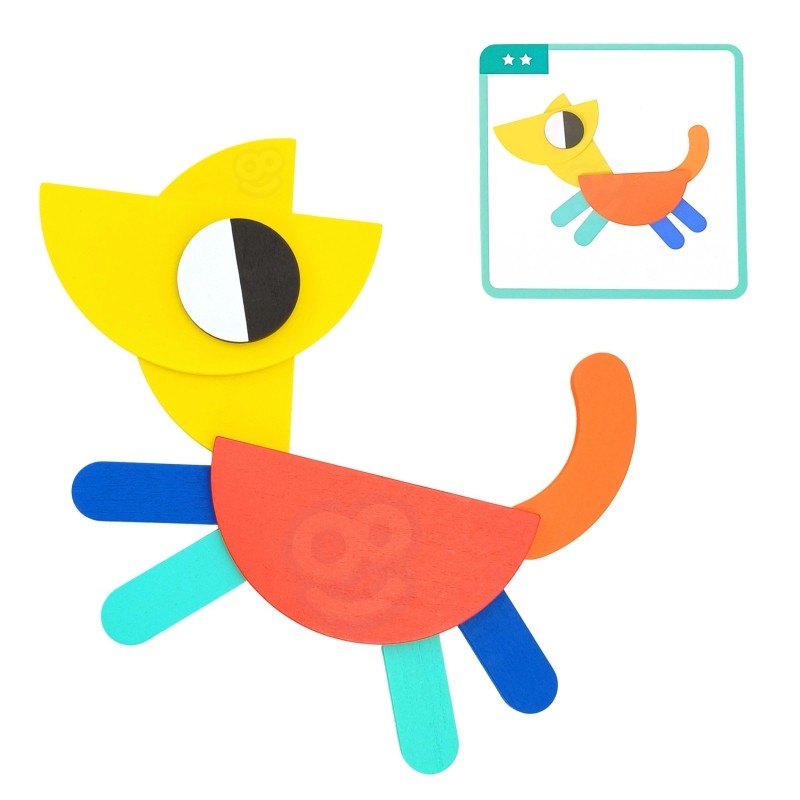 Wooden Montessori shape Puzzle - VentureKids
