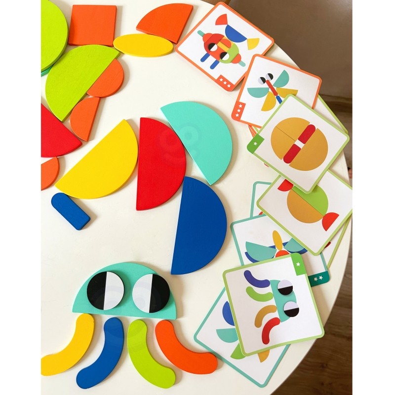 Wooden Montessori shape Puzzle - VentureKids