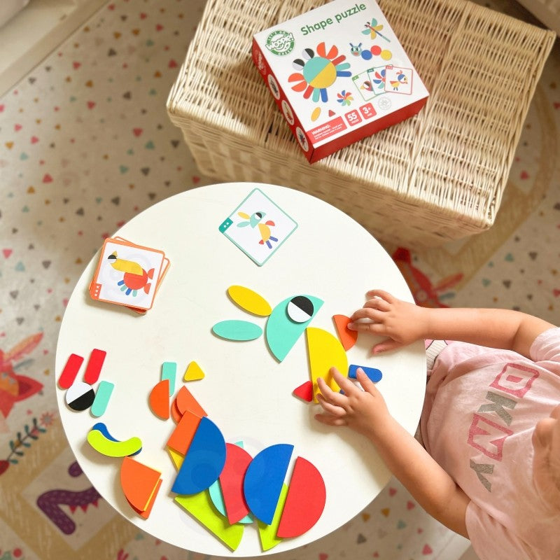 Wooden Montessori shape Puzzle - VentureKids