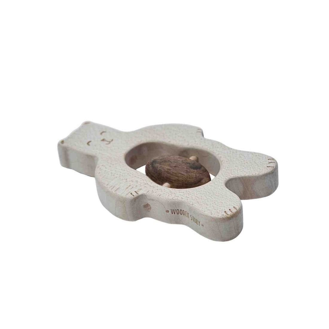 Wooden Rattle - Teddy - VentureKids