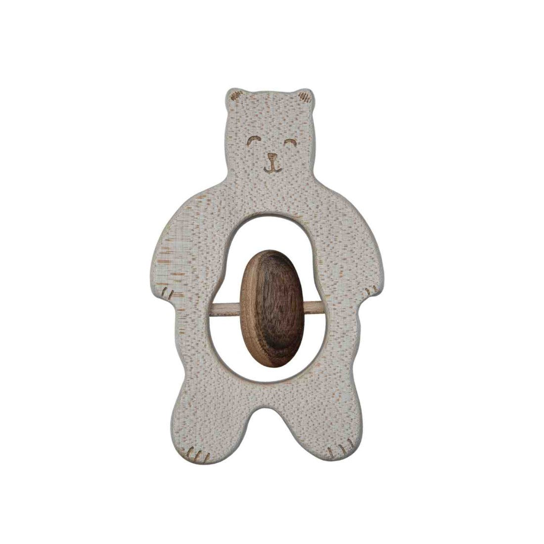 Wooden Rattle - Teddy - VentureKids