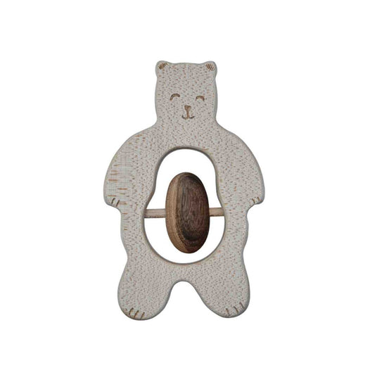 Wooden Rattle - Teddy - VentureKids