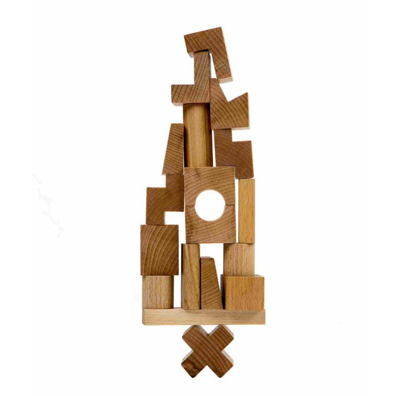 Wooden Tower Puzzle - Natural - VentureKids
