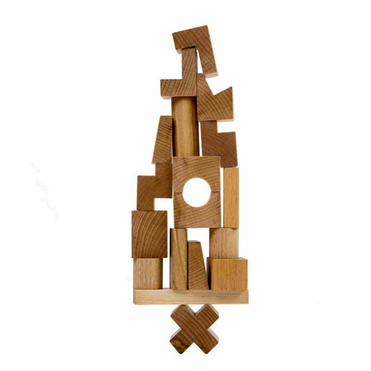 Wooden Tower Puzzle - Natural - VentureKids