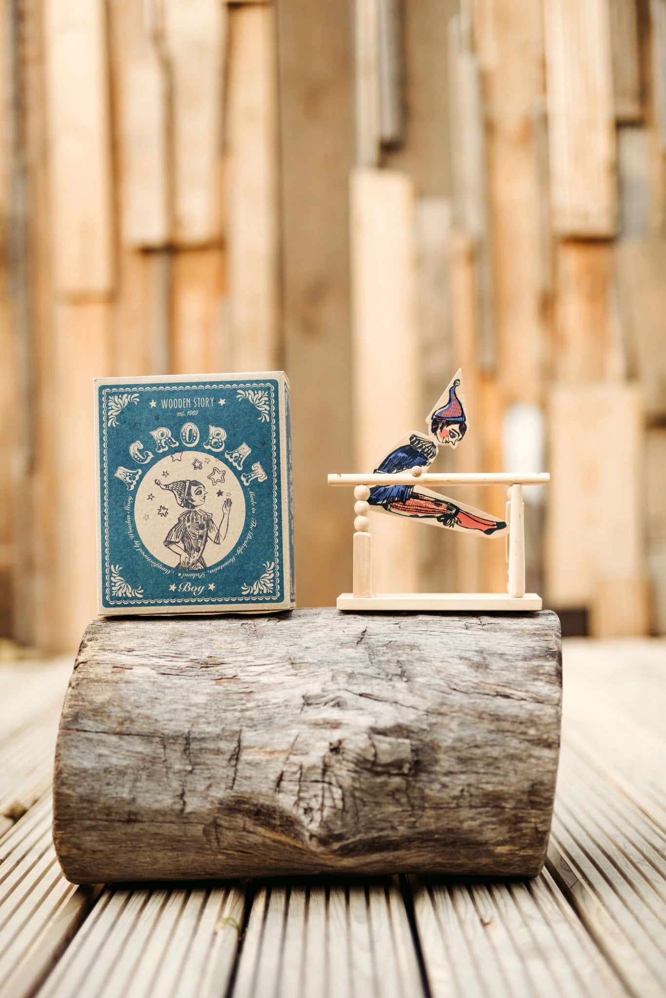 Wooden Toy Acrobat Boy - VentureKids